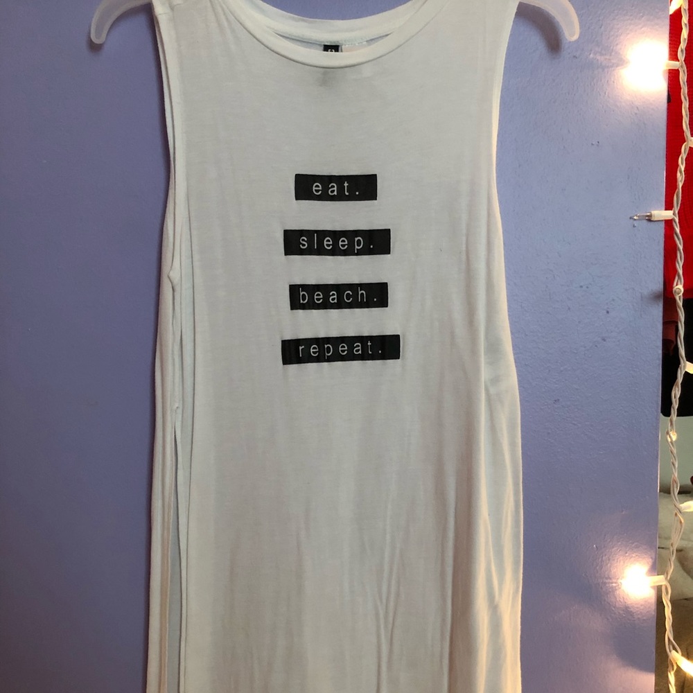 bathing suit coverup, tank top